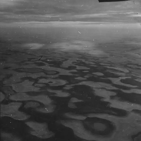 Foto 78: Vista aérea da planície sedimentar mal drenada com colinas e