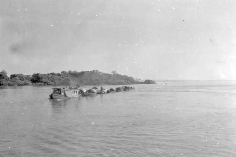 Foto 151: Vista de motores rebocando canoas em Manaus (AM)