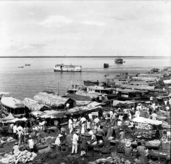 Foto 256: Embarcações à margem do Rio Negro em Manaus (AM)