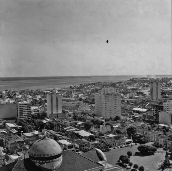 Foto 984: Vista parcial da cidade de Manaus, trecho do Rio Negro ao fundo (AM)