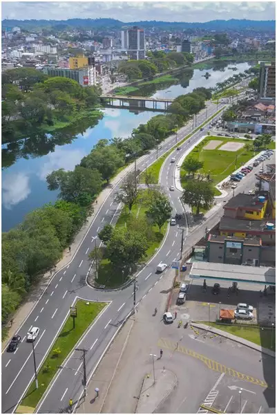 Foto 16: [Vista panorâmica da cidade] : Avenida Mário Padre : [Rio Cachoeira] : Itabuna, BA