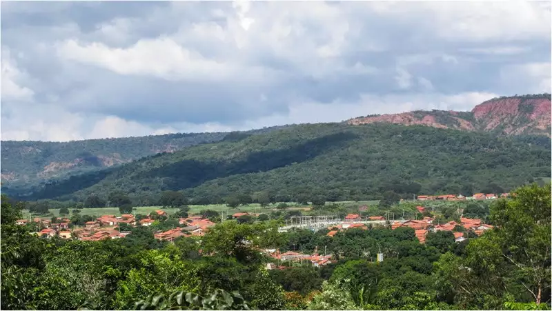 Foto 2: Vista panorâmica da cidade : Riachão das Neves, BA