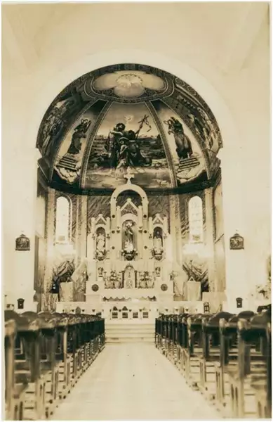 Foto 4: Altar-mor da Igreja Matriz de São João Batista : Muqui, ES