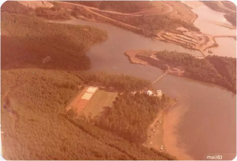Foto 89: Vista [aérea do] Clube Campestre Metabase : [Rio do Peixe] : Itabira (MG)