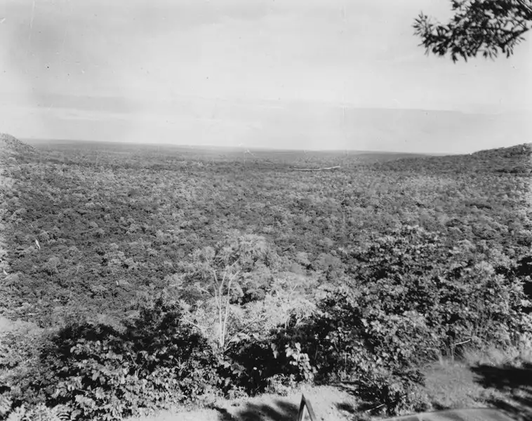 Foto 3: Vista em direção oeste do relevo perto de Nioaque ao pé da Serra de Maracaju (MT)