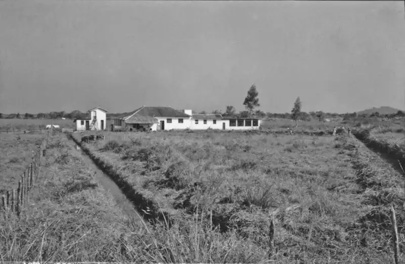 Foto 62: Sede de uma fazenda com o curral próximo, Vila da Liberdade, próximo a Magé (RJ)