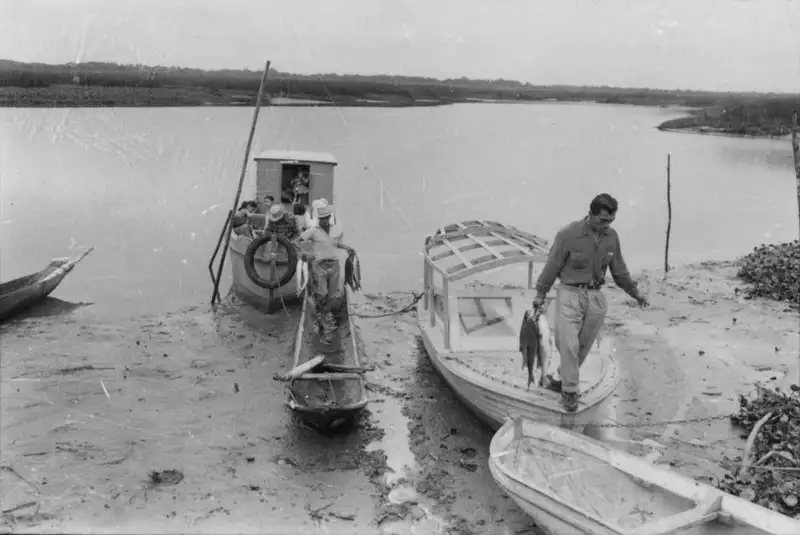 Foto 5: Canoas trazendo tainhas em Iguape (SP)