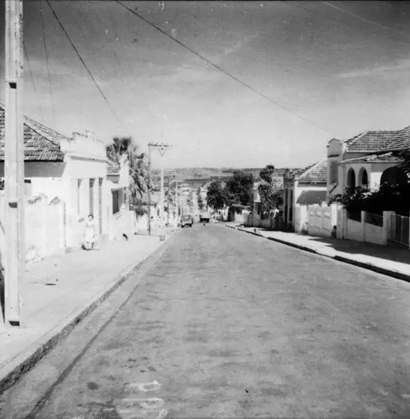 Foto 49: Aspecto do sítio da cidade, notando-se o relevo ondulado (Rua Barão do Rio Branco) em Presidente Prudente (SP)